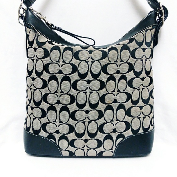 Coach Handbags - Coach Black Duffle Shoulder Crossbody Bag